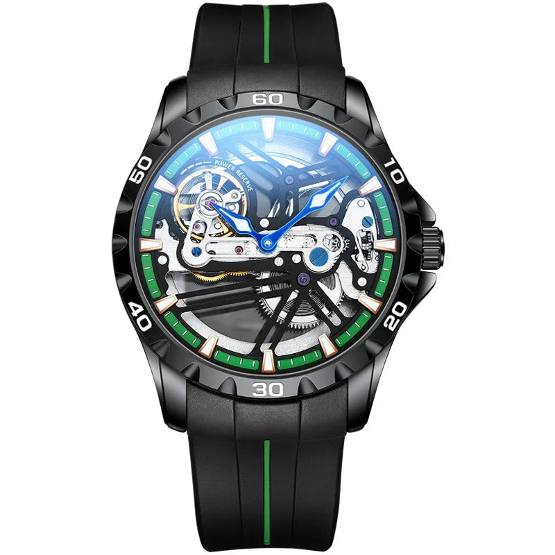 Montre Automatique AILANG Sport — Squelette Lumineux, Silicone