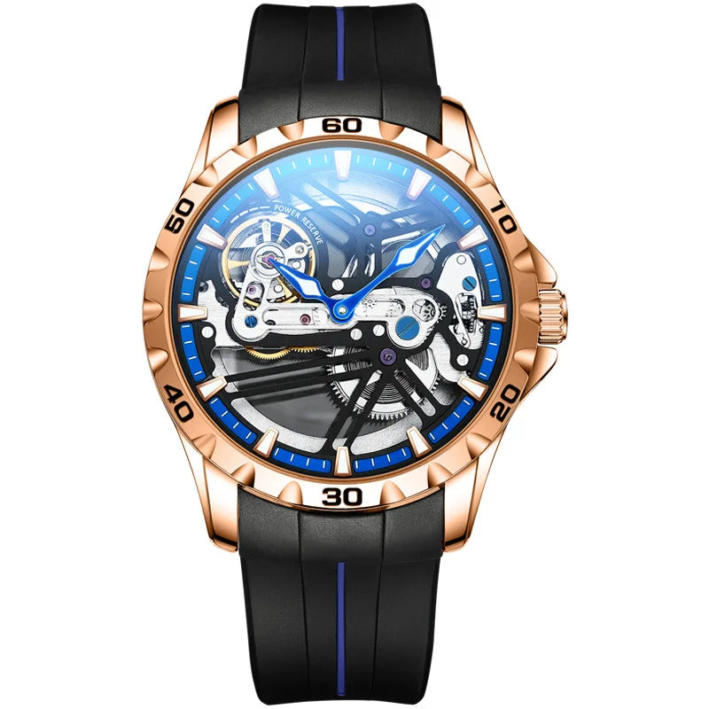 Montre Automatique AILANG Sport — Squelette Lumineux, Silicone