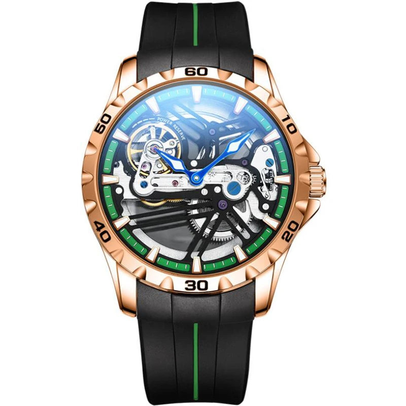 Montre Automatique AILANG Sport — Squelette Lumineux, Silicone