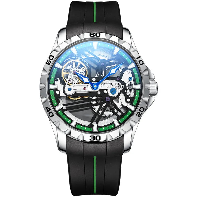 Montre Automatique AILANG Sport — Squelette Lumineux, Silicone