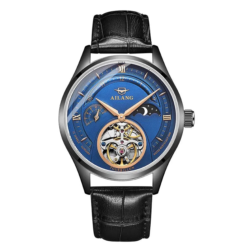 Montre Automatique AILANG — Tourbillon Squelette, Or Rose