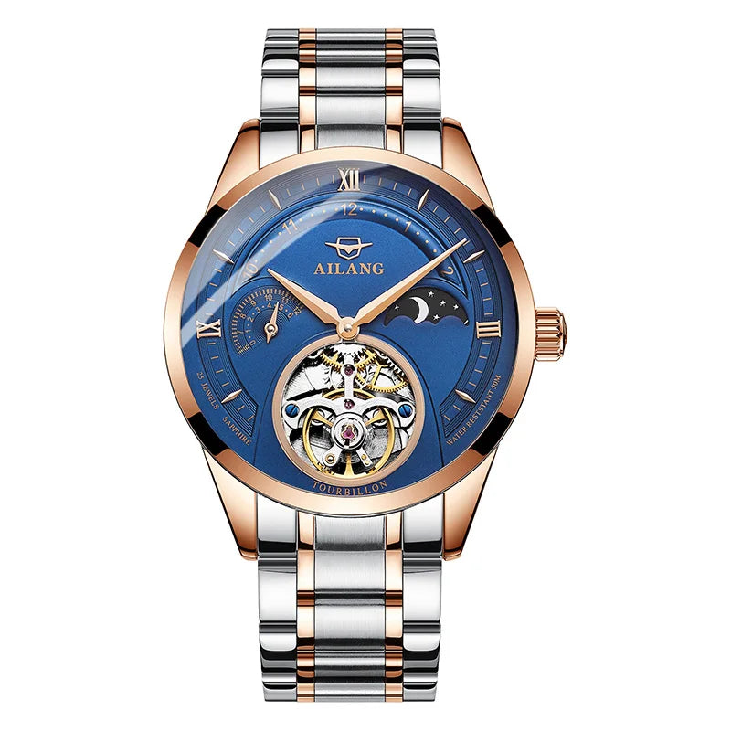 Montre Automatique AILANG — Tourbillon Squelette, Or Rose