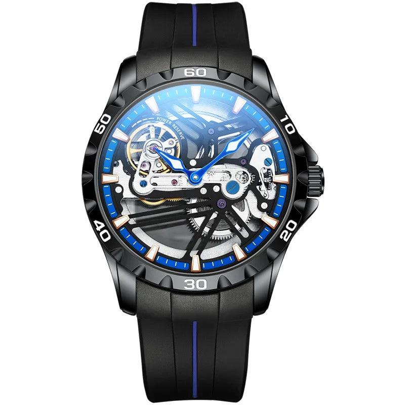 Montre Automatique AILANG Sport — Squelette Lumineux, Silicone