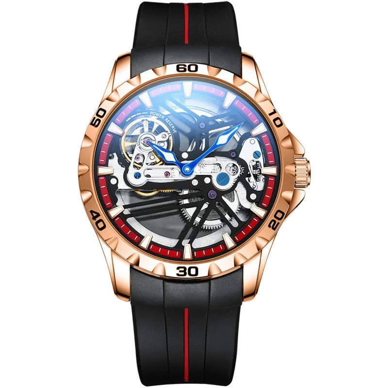 Montre Automatique AILANG Sport — Squelette Lumineux, Silicone