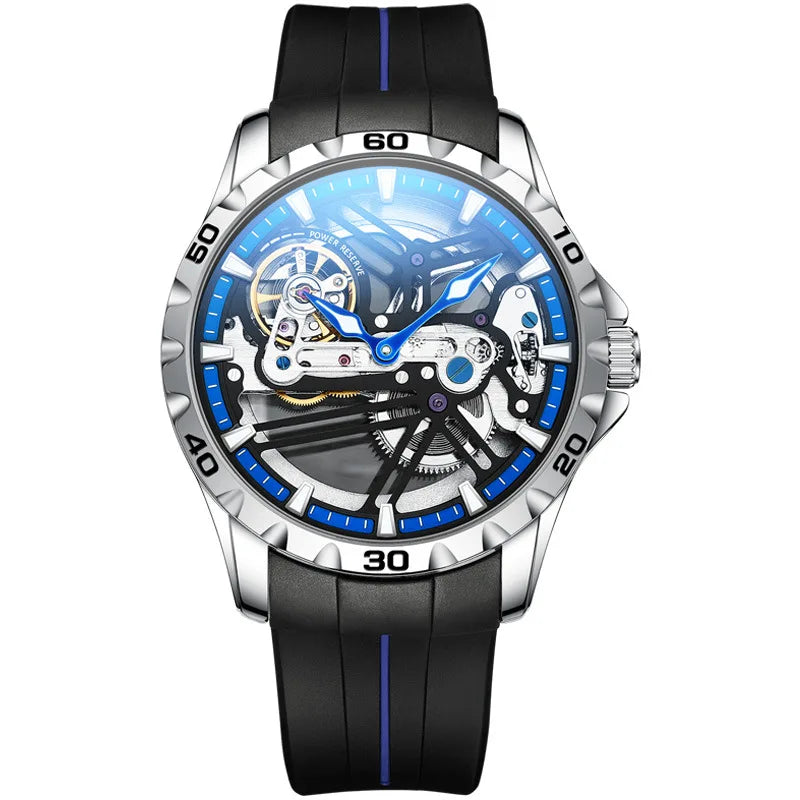 Montre Automatique AILANG Sport — Squelette Lumineux, Silicone