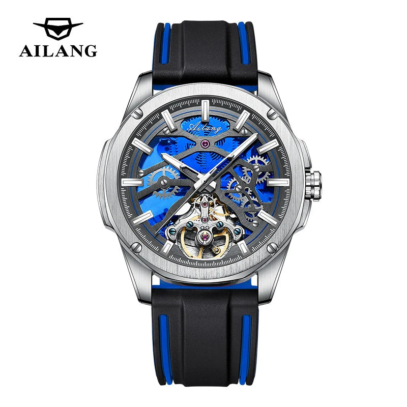Montre Automatique AILANG — Squelette Tourbillon, Silicone
