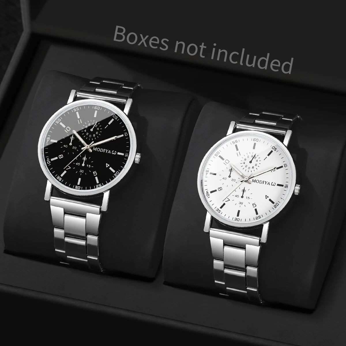 2 pièces/lot Montres homme d'affaires Montre analogique à quartz à la mode Reloj Hombre (sans boîte)