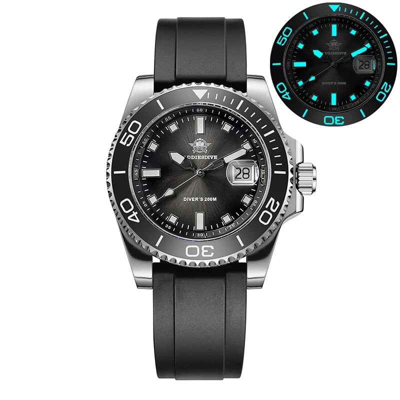 Montre Plongée ADDIESDIVE — Lunette Céramique, Acier ou Rubber