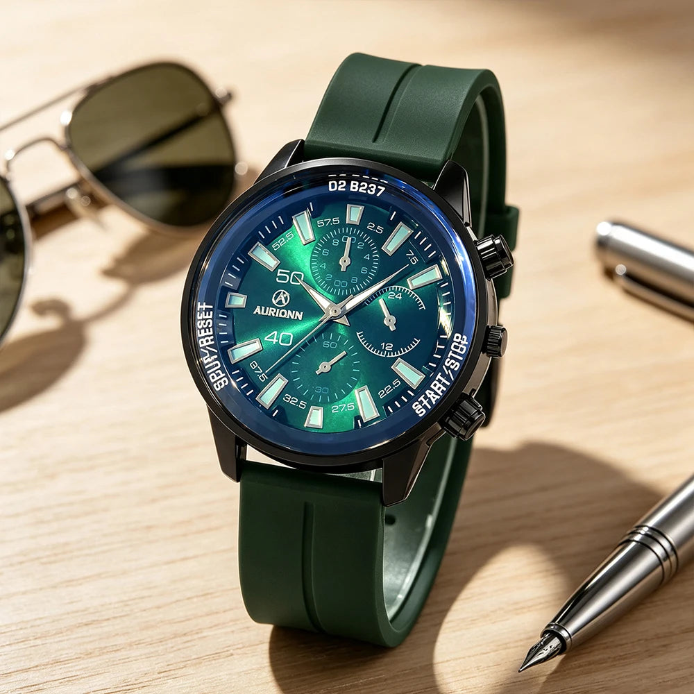 Montre Quartz Homme Nouvelle 1Pc, Pratique et Polyvalente, Le Meilleur Choix pour Offrir en Cadeau aux Pères et Petit Amis (Sans Boîte Fournie)