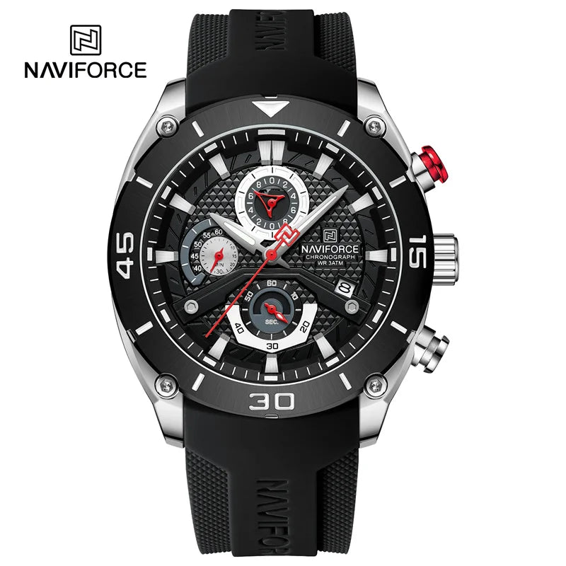 Montre NAVIFORCE Sport — Chronographe Quartz, Militaire