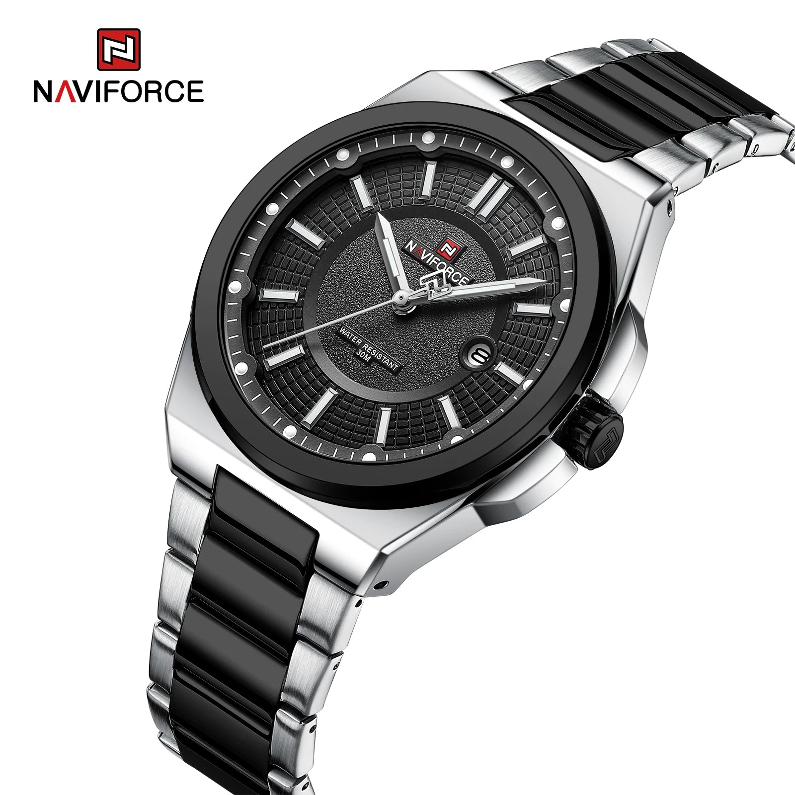 Montre NAVIFORCE — Classique, Acier Inoxydable
