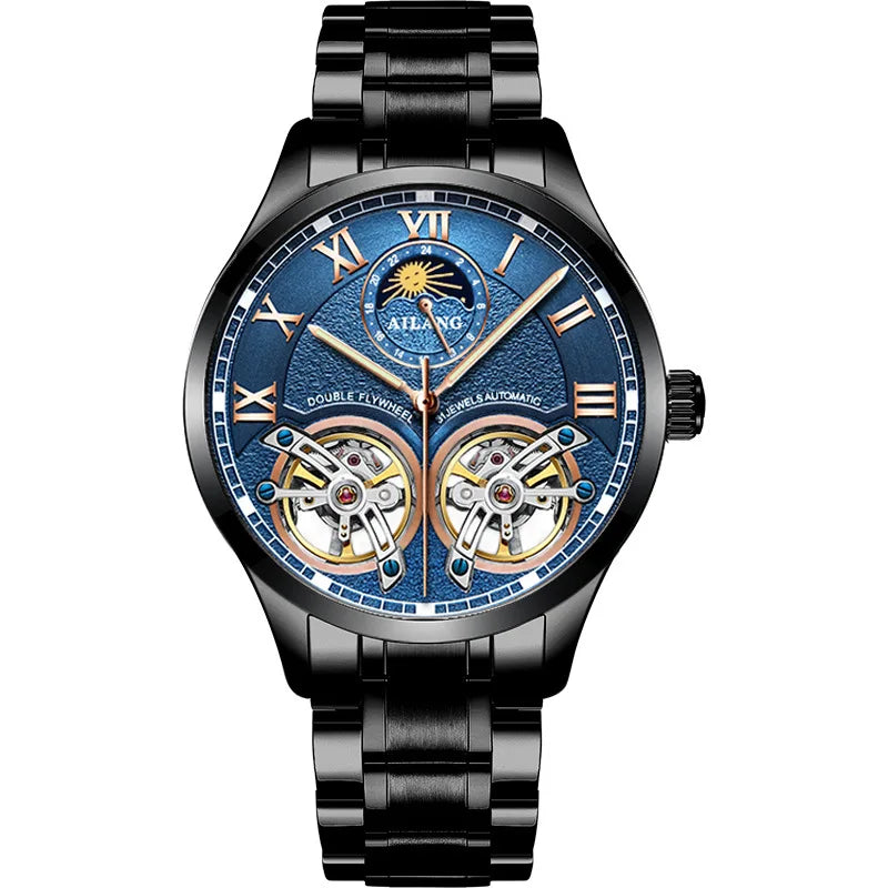 Montre Automatique AILANG — Double Tourbillon, Cuir