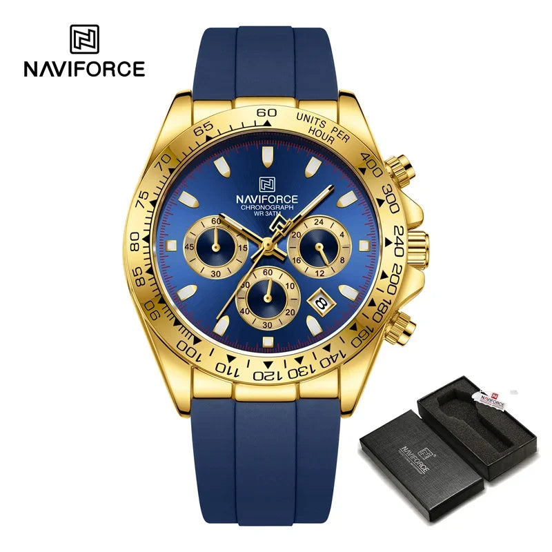 Montre NAVIFORCE NF8054 — Chronographe, Silicone