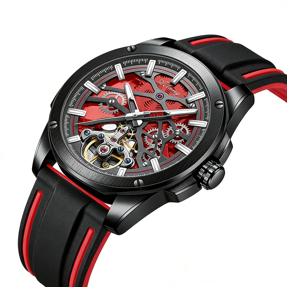 Montre Automatique AILANG — Squelette Tourbillon, Silicone