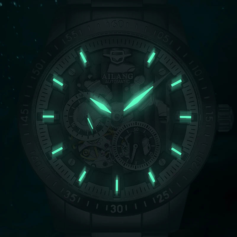 Montre Automatique AILANG — Cadran Ajouré, Design Original