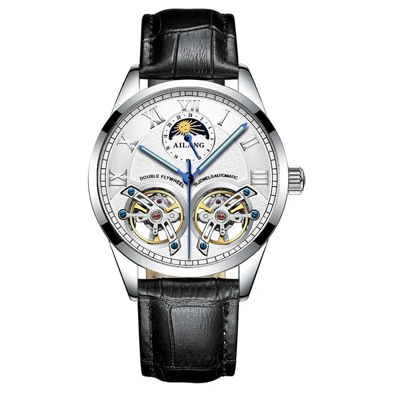 Montre Automatique AILANG — Double Tourbillon, Cuir