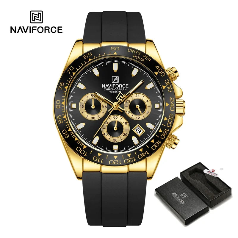 Montre NAVIFORCE NF8054 — Chronographe, Silicone