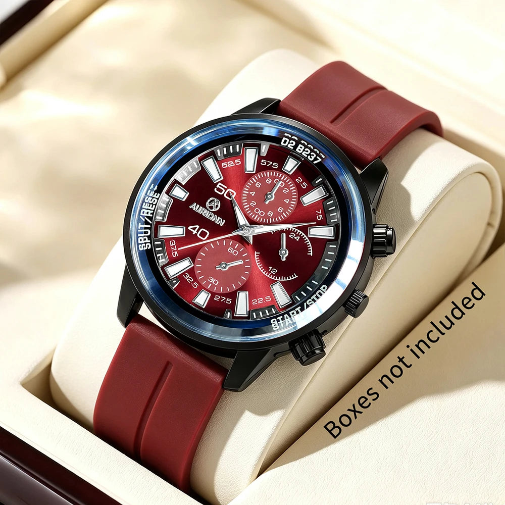 Montre Quartz Homme Nouvelle 1Pc, Pratique et Polyvalente, Le Meilleur Choix pour Offrir en Cadeau aux Pères et Petit Amis (Sans Boîte Fournie)