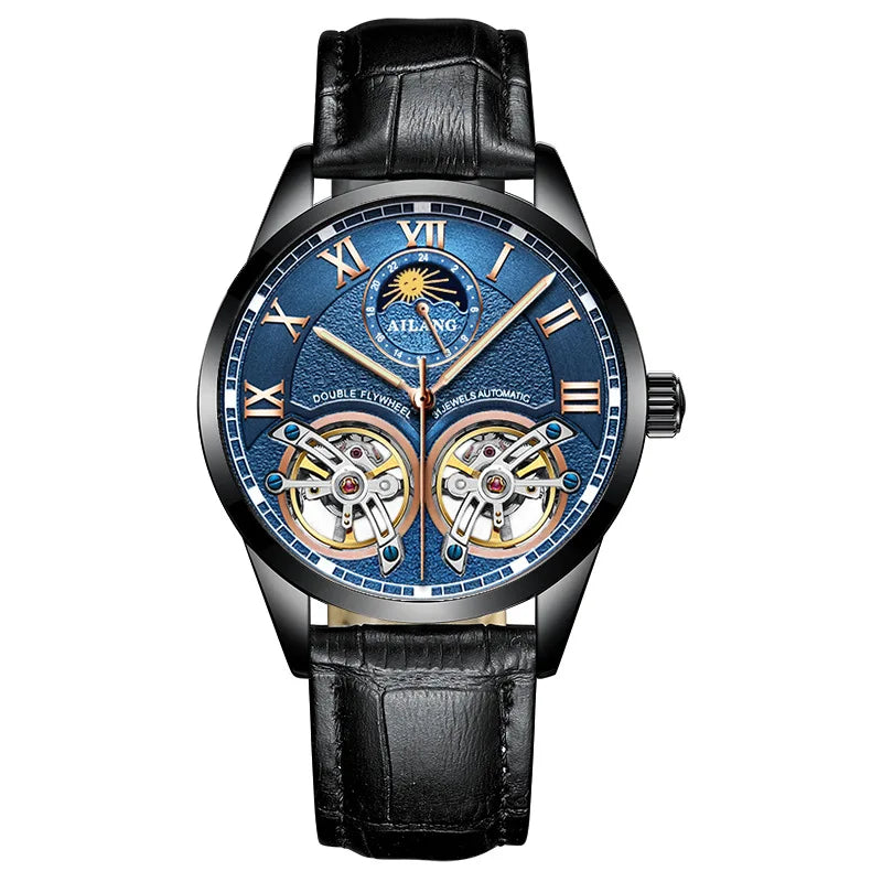 Montre Automatique AILANG — Double Tourbillon, Cuir