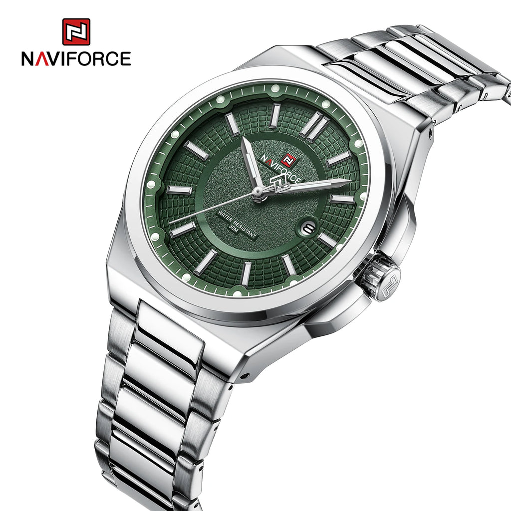 Montre NAVIFORCE — Classique, Acier Inoxydable