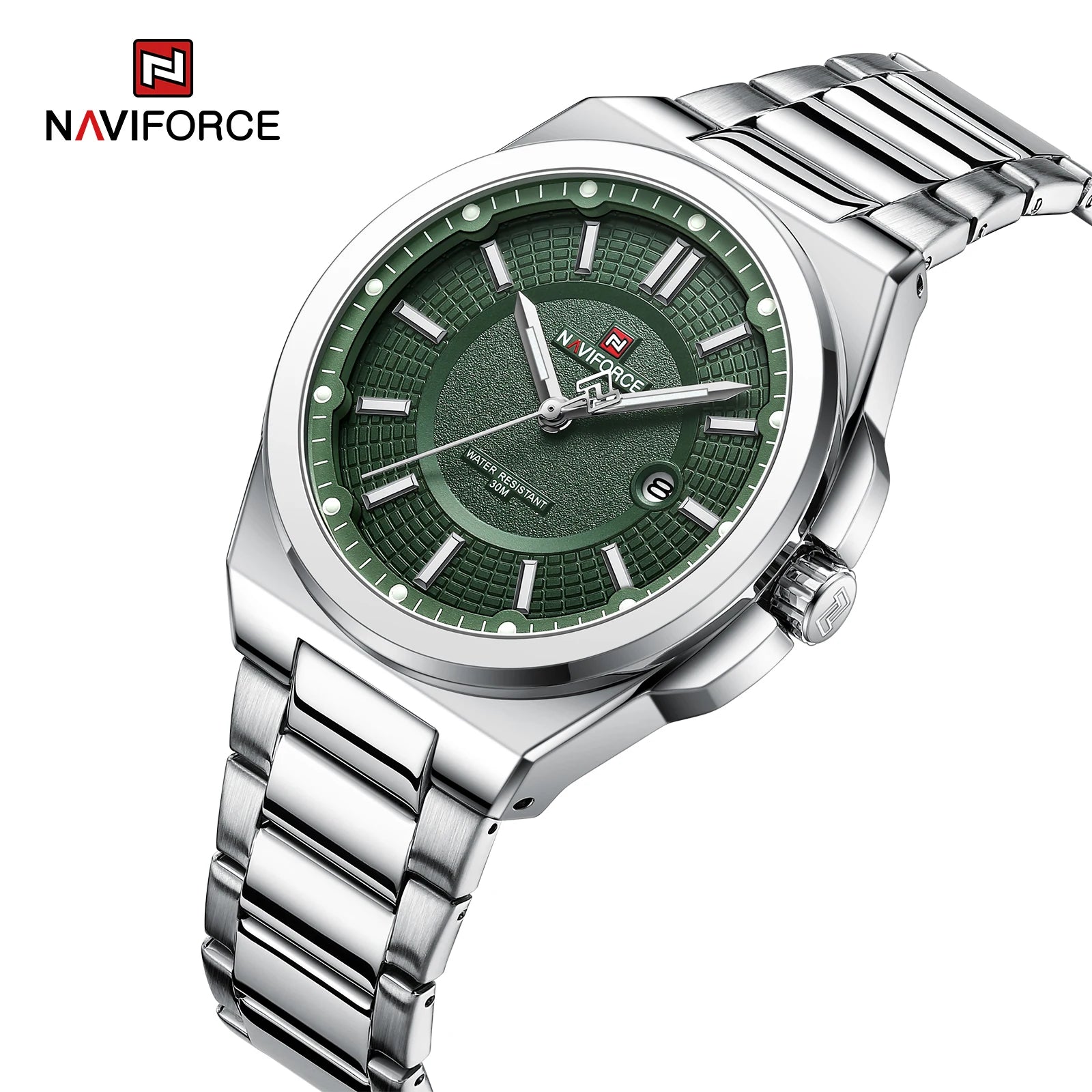 Montre NAVIFORCE — Classique, Acier Inoxydable