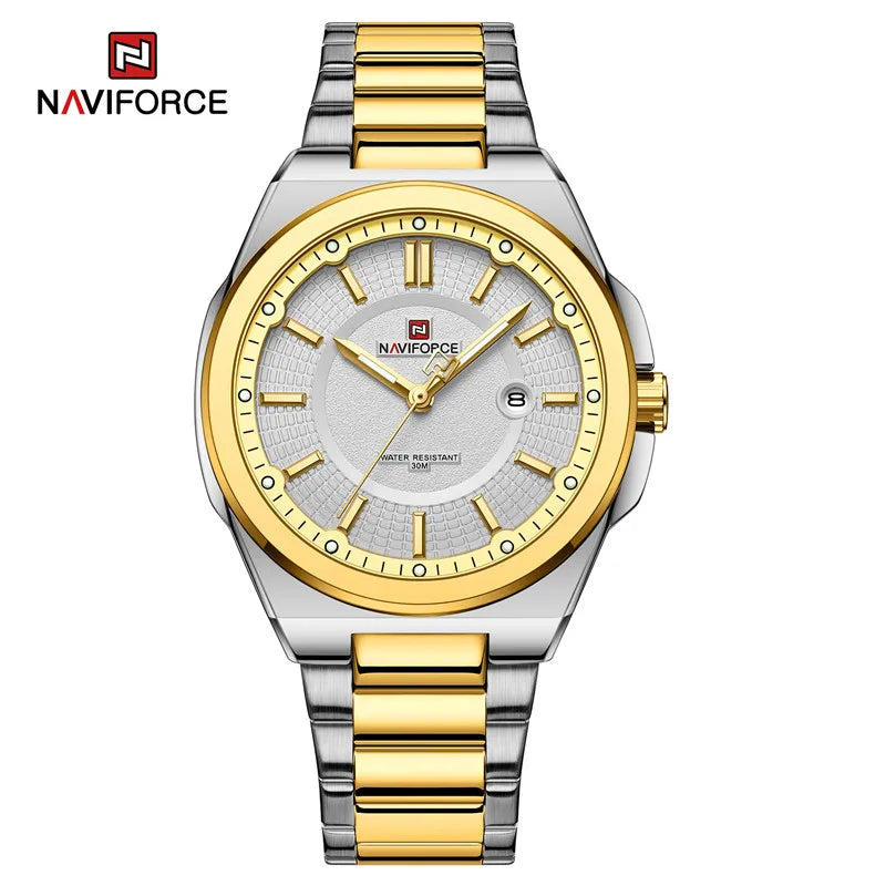 Montre NAVIFORCE — Classique, Acier Inoxydable
