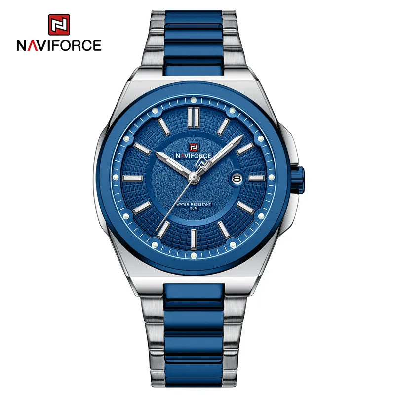 Montre NAVIFORCE — Classique, Acier Inoxydable