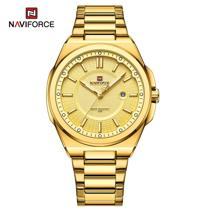 Montre NAVIFORCE — Classique, Acier Inoxydable
