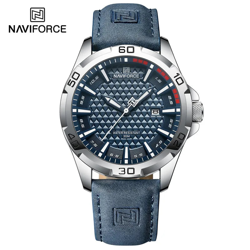 Montre NAVIFORCE NF8023 — Quartz, Calendrier, Cuir