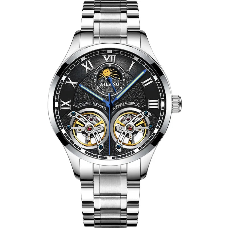 Montre Automatique AILANG — Double Tourbillon, Cuir