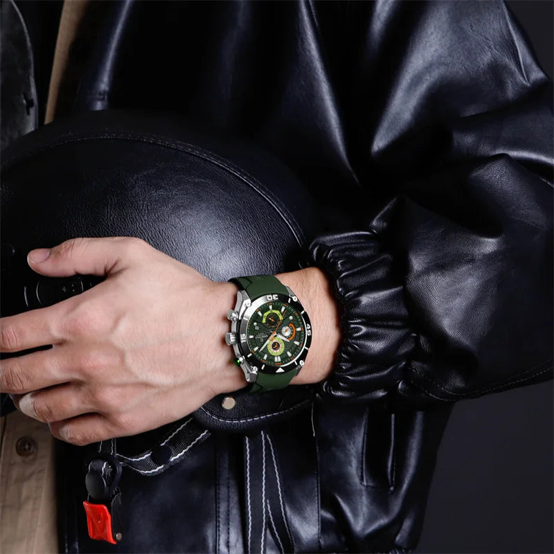 Montre NAVIFORCE Sport — Chronographe Quartz, Militaire