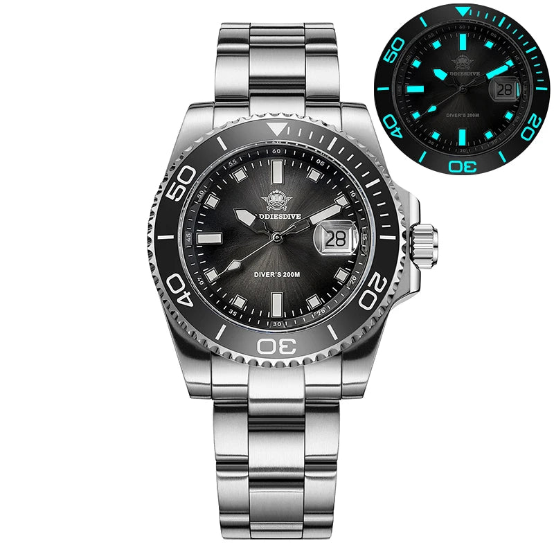 Montre Plongée ADDIESDIVE — Lunette Céramique, Acier ou Rubber