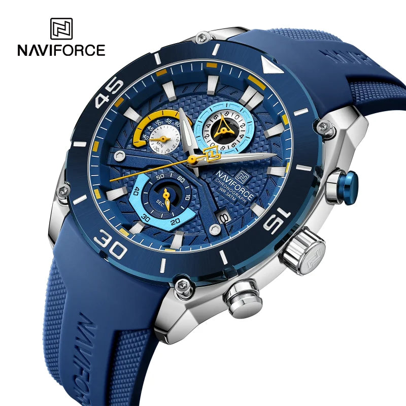 Montre NAVIFORCE Sport — Chronographe Quartz, Militaire