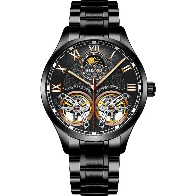 Montre Automatique AILANG — Double Tourbillon, Cuir