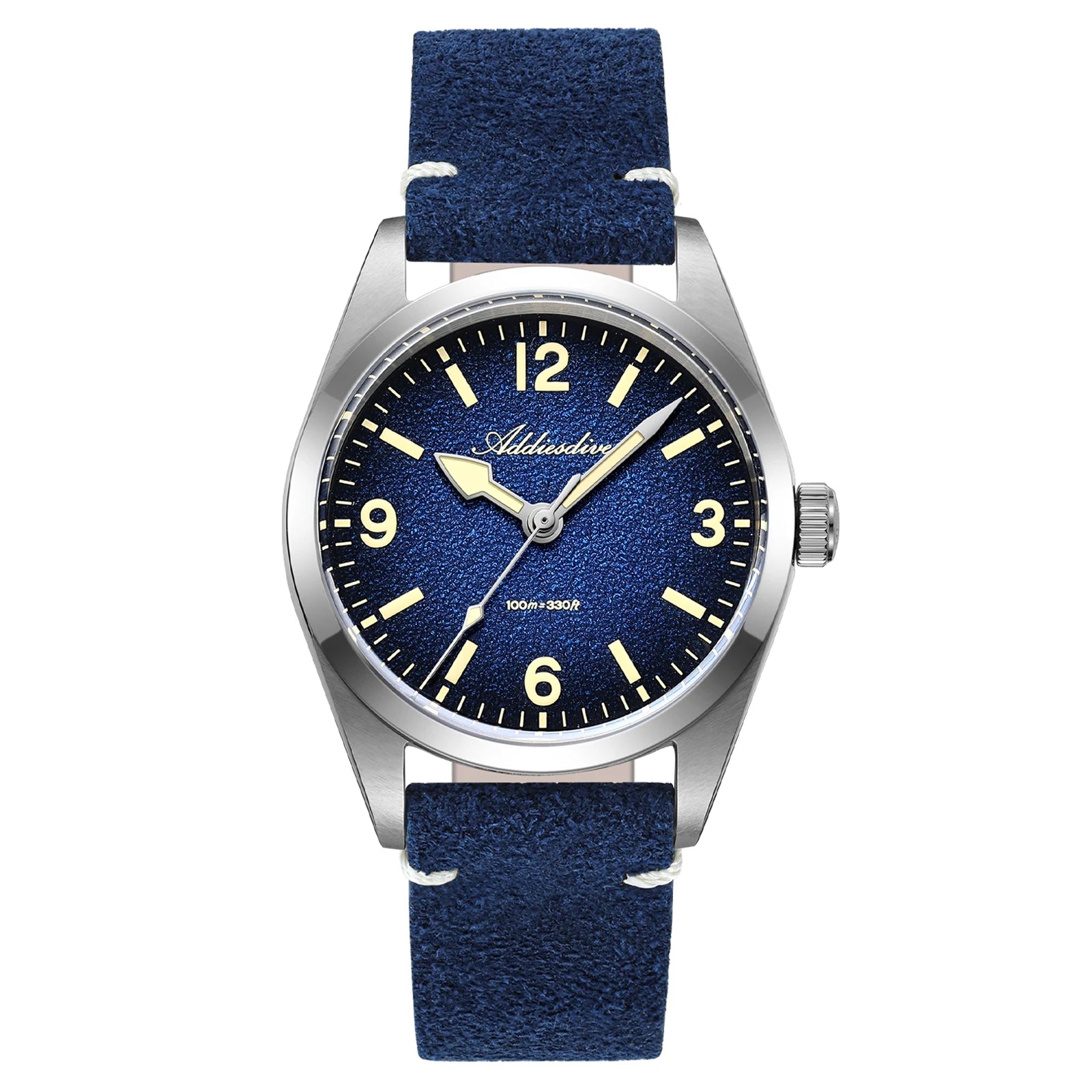 Montre Plongée ADDIESDIVE 36mm — Verre Saphir, Cuir