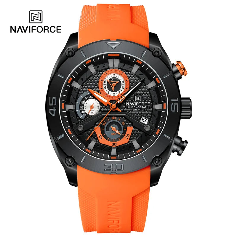 Montre NAVIFORCE Sport — Chronographe Quartz, Militaire