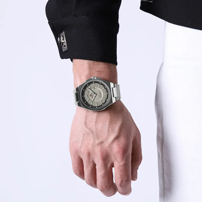 Montre NAVIFORCE — Classique, Acier Inoxydable
