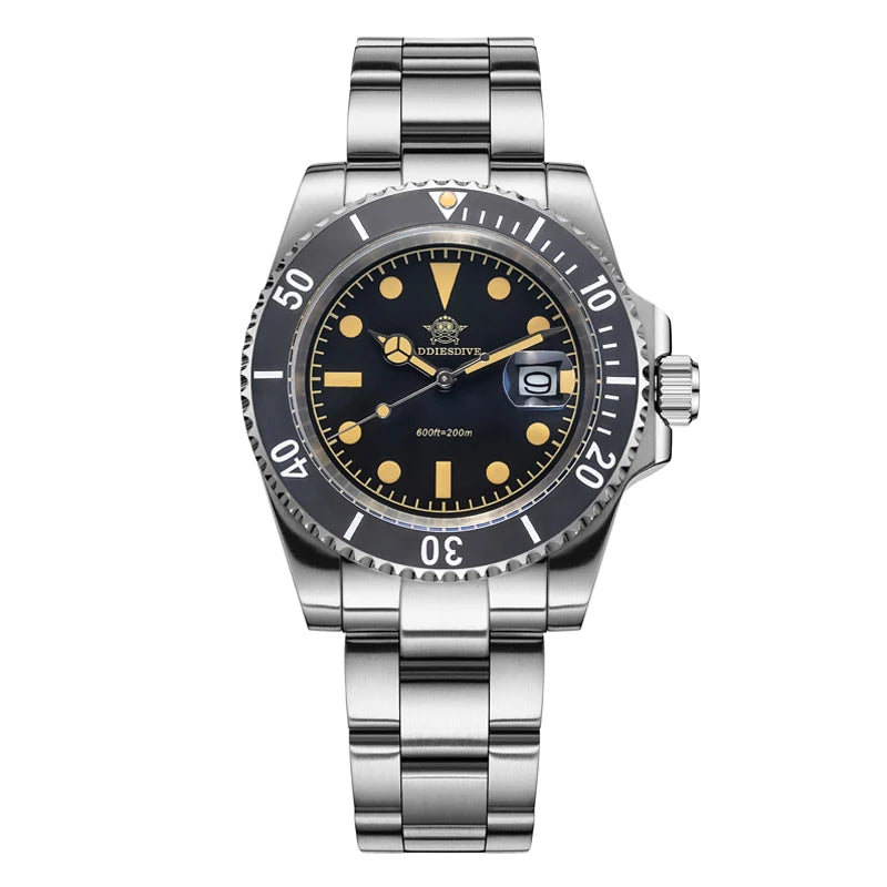 Montre Plongée ADDIESDIVE — Lunette Céramique Verte, 200m