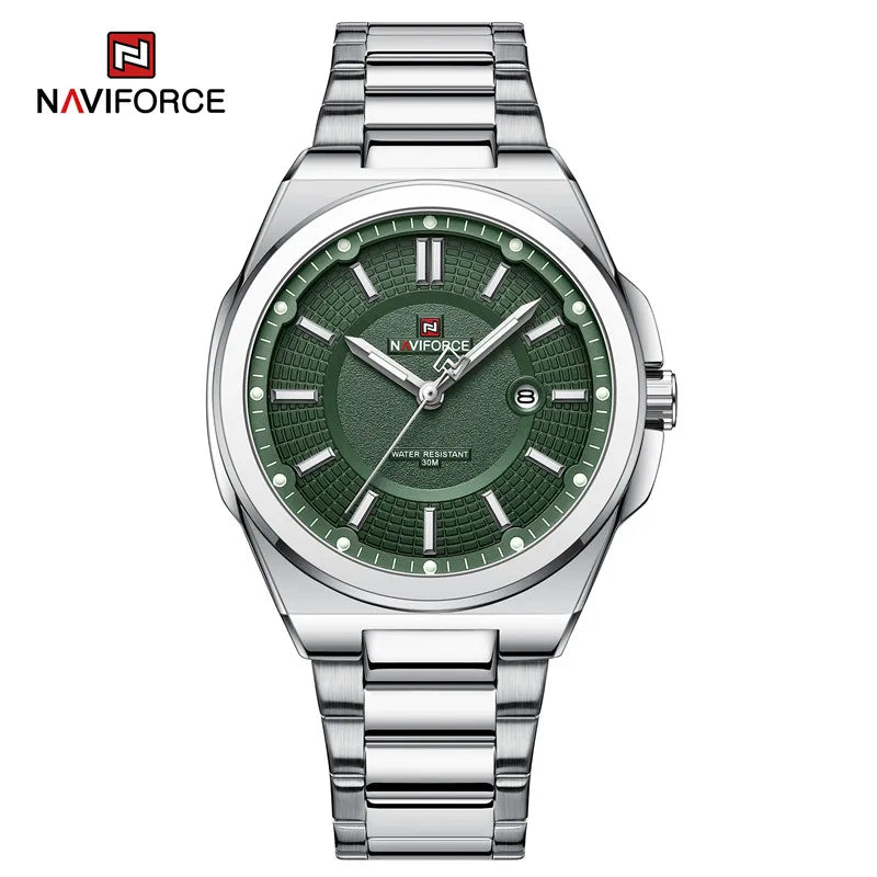 Montre NAVIFORCE — Classique, Acier Inoxydable