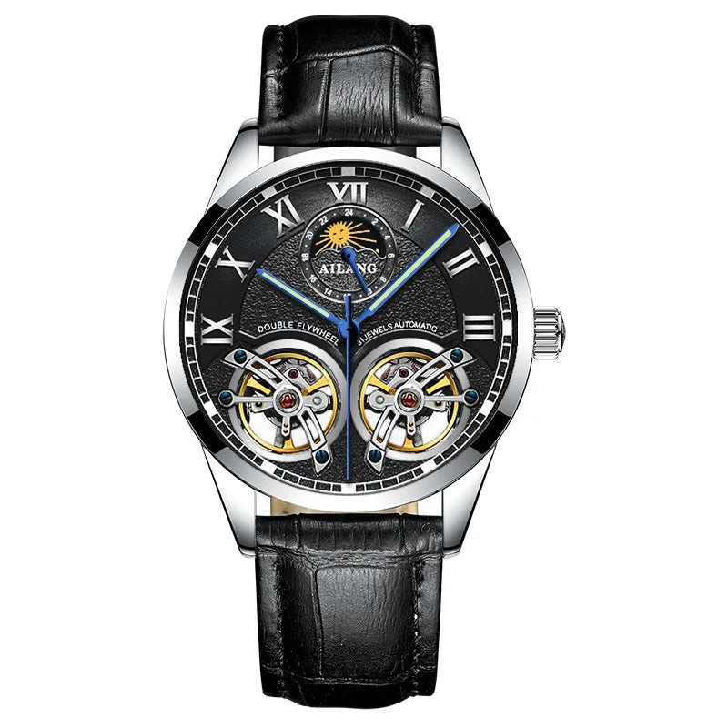 Montre Automatique AILANG — Double Tourbillon, Cuir