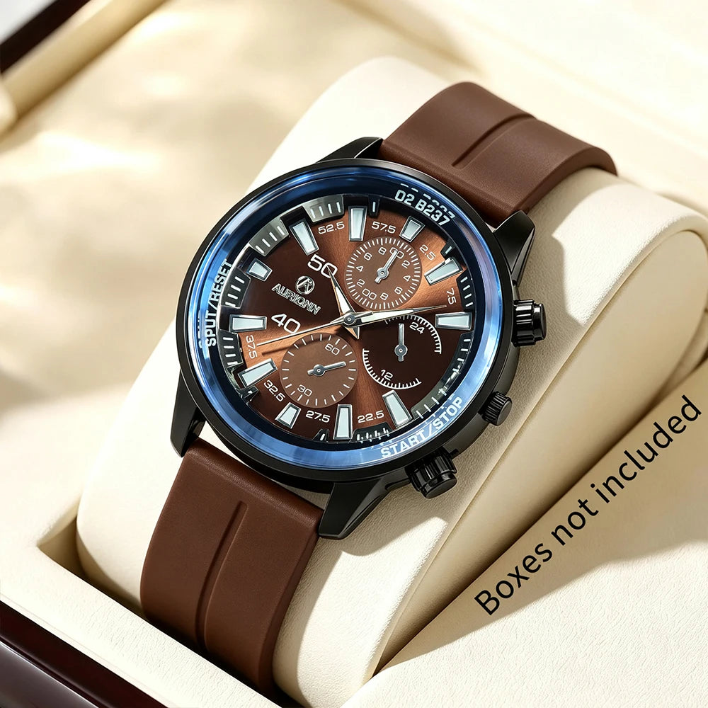 Montre Quartz Homme Nouvelle 1Pc, Pratique et Polyvalente, Le Meilleur Choix pour Offrir en Cadeau aux Pères et Petit Amis (Sans Boîte Fournie)