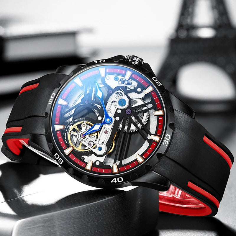 Montre Automatique AILANG Sport — Squelette Lumineux, Silicone