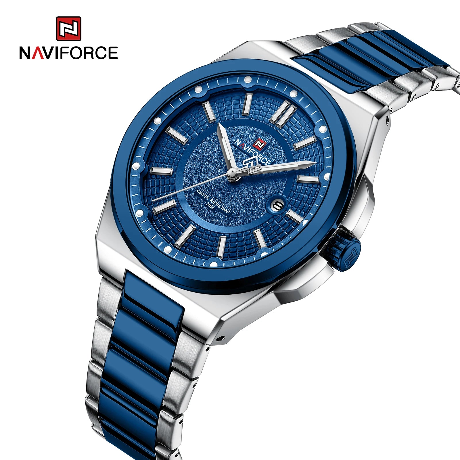 Montre NAVIFORCE — Classique, Acier Inoxydable