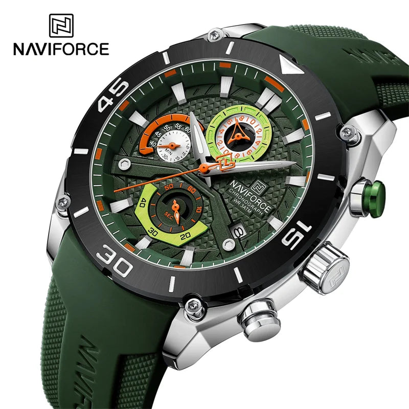 Montre NAVIFORCE Sport — Chronographe Quartz, Militaire