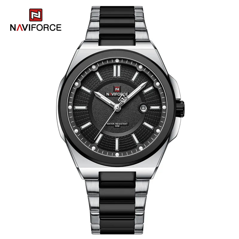 Montre NAVIFORCE — Classique, Acier Inoxydable