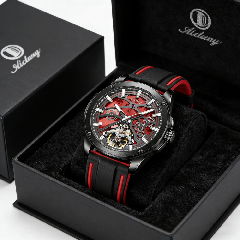 Montre Automatique AILANG — Squelette Tourbillon, Silicone
