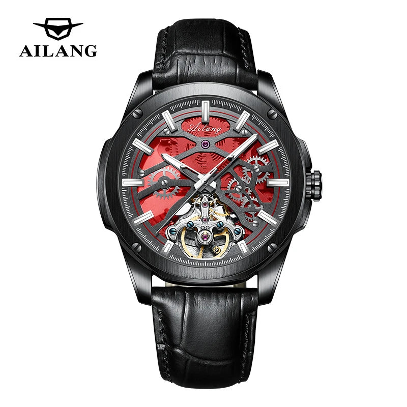 Montre Automatique AILANG — Squelette Tourbillon, Silicone
