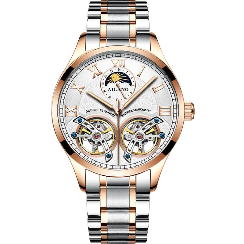 Montre Automatique AILANG — Double Tourbillon, Cuir