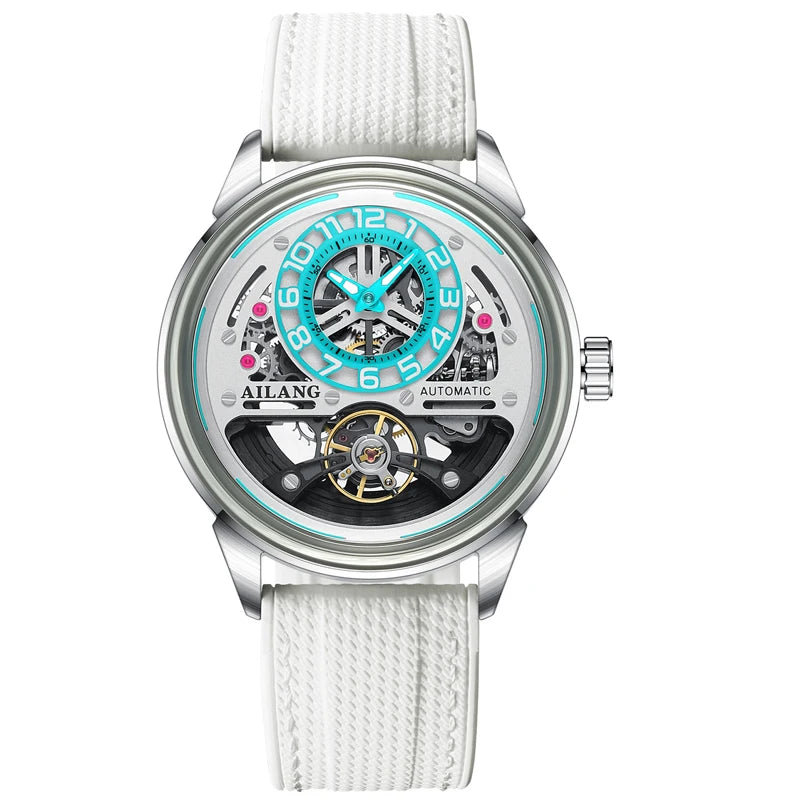 Montre Automatique AILANG — Tourbillon Squelette, Noire