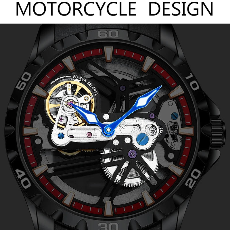 Montre Automatique AILANG Sport — Squelette Lumineux, Silicone